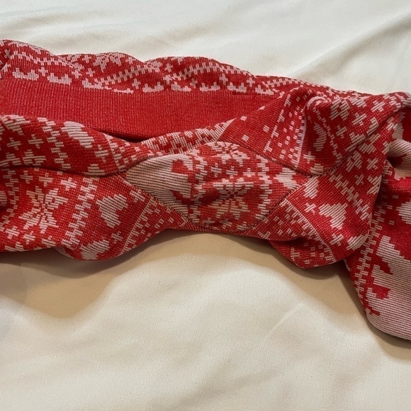 No Boundaries size small (3-5) red with polar bears fleece lined leggings - Picture 4 of 6